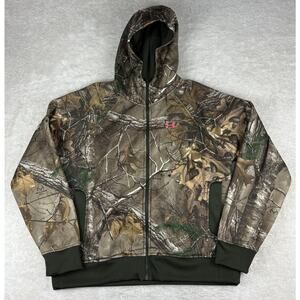 Under Armour Hoodie Women’s XL RealTree Xtra Storm Camo Full Zip Hunting Jacket